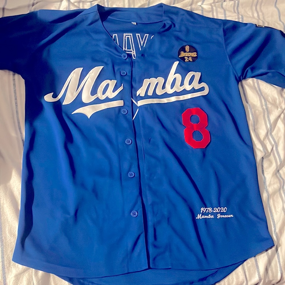 LA dodgers style number 8 kine Bryant jersey